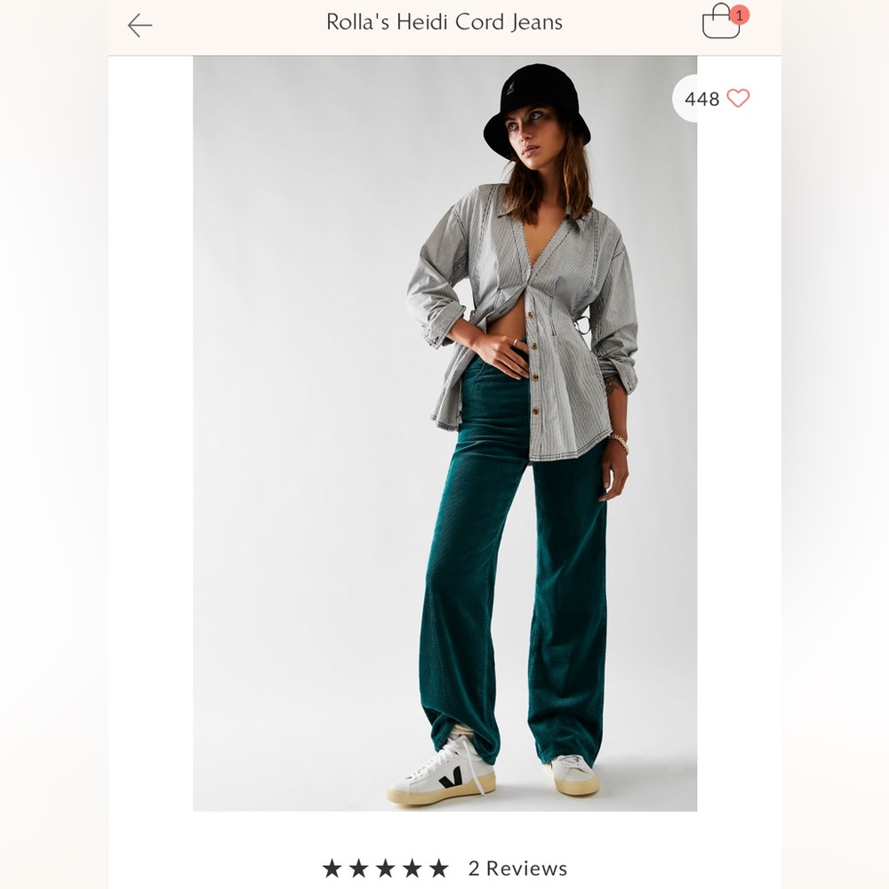 Green Cord Pants